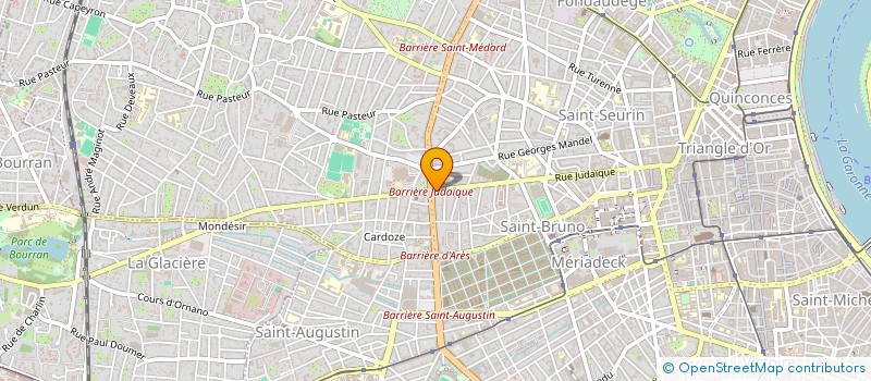 localisation de l'entreprise SCI 292 RUE JUDAIQUE à BORDEAUX