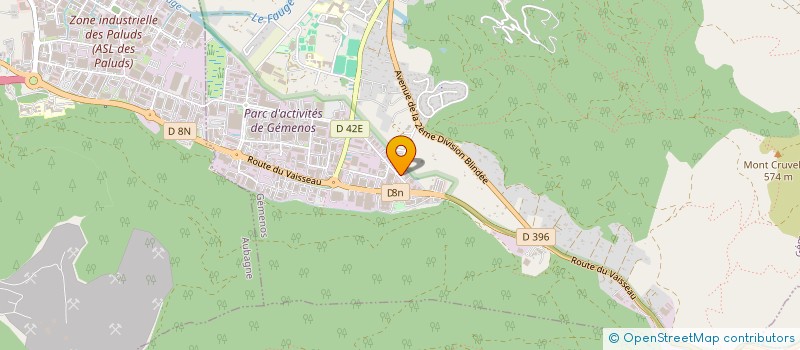 localisation de l'entreprise SCI 298 PALUDS  GEMENOS