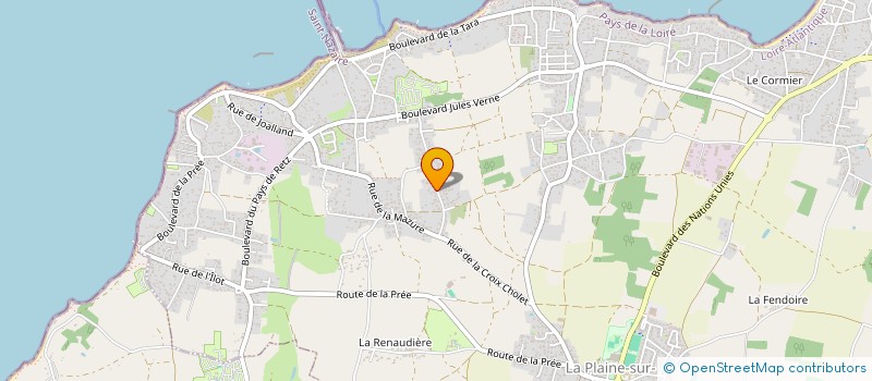 localisation de l'entreprise SCI 2A à LA PLAINE-SUR-MER