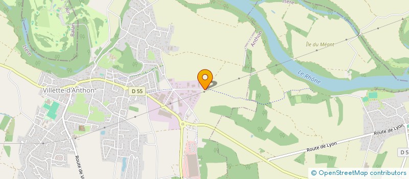 localisation de l'entreprise SCI 2A  VILLETTE-D'ANTHON