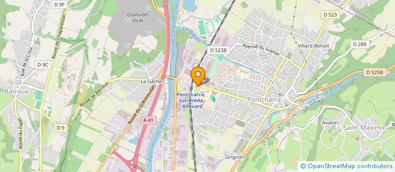 localisation de l'entreprise SCI 2A  PONTCHARRA