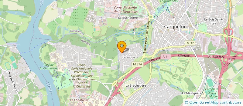 localisation de l'entreprise SCI 2A  CARQUEFOU