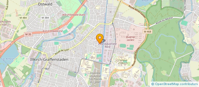 localisation de l'entreprise SCI 2A  ILLKIRCH-GRAFFENSTADEN