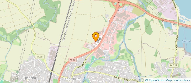 localisation de l'entreprise SCI 2A  FEGERSHEIM