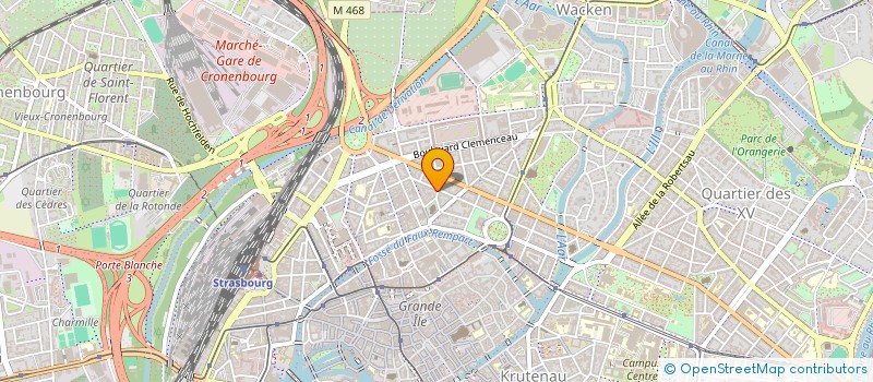 localisation de l'entreprise SCI 2A  STRASBOURG