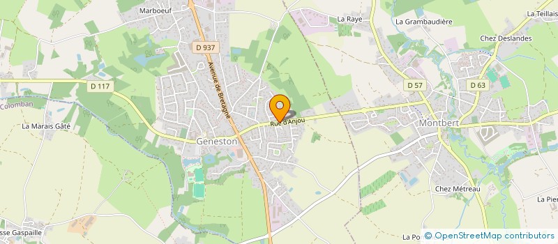 localisation de l'entreprise SCI 2A  GENESTON