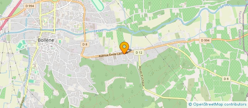 localisation de l'entreprise SCI 2A  BOLLENE