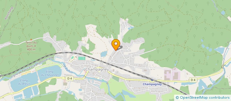 localisation de l'entreprise SCI 2A  CHAMPAGNEY