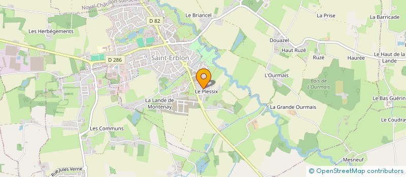 localisation de l'entreprise SCI 2A INVESTISSEMENT  SAINT-ERBLON