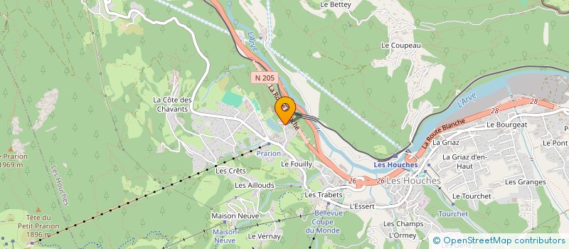 localisation de l'entreprise SCI 2A.P  LES HOUCHES