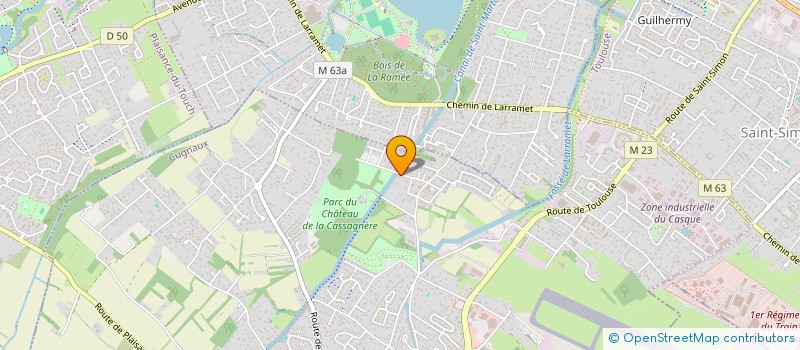 localisation de l'entreprise SCI 2A VILLENOUVELLE  CUGNAUX