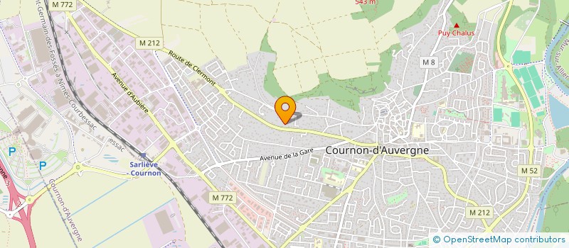 localisation de l'entreprise SCI 2A2C  COURNON-D'AUVERGNE