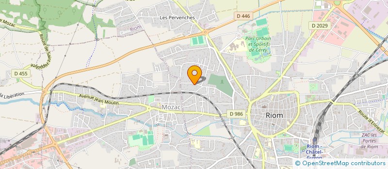 localisation de l'entreprise SCI 2A2L  RIOM