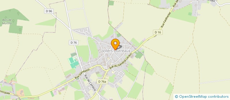 localisation de l'entreprise SCI 2A2M  VILLERS-OUTREAUX