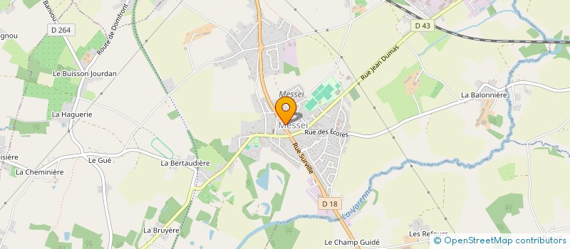localisation de l'entreprise SCI 2AB à MESSEI