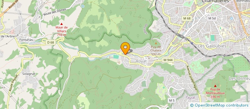 localisation de l'entreprise SCI 2ACD  ROYAT