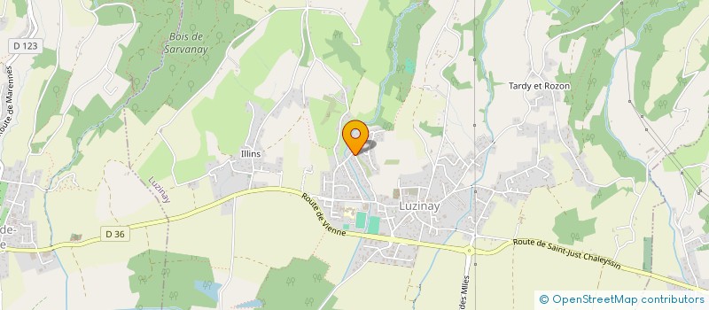 localisation de l'entreprise SCI 2ACD  LUZINAY