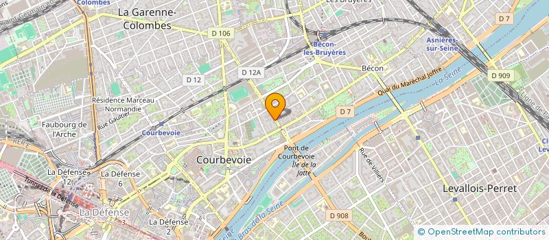 localisation de l'entreprise SCI 2AD à COURBEVOIE