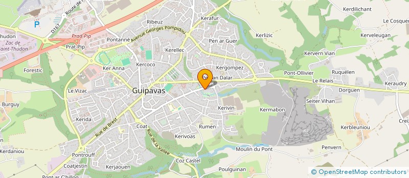 localisation de l'entreprise SCI 2AD  GUIPAVAS