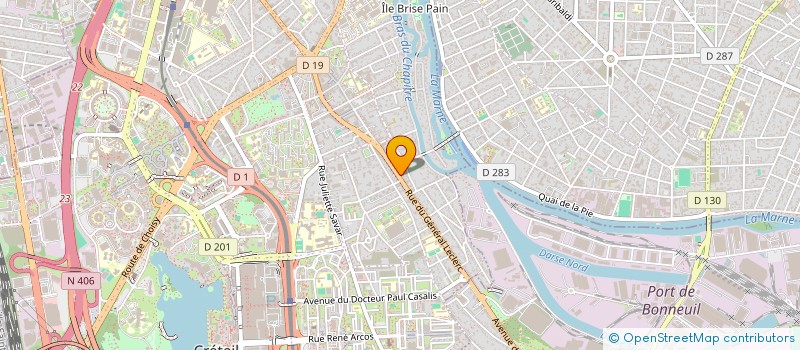 localisation de l'entreprise SCI 2ADL à CRETEIL