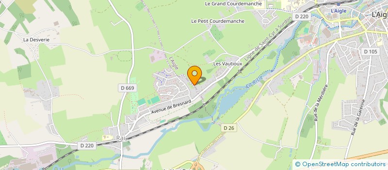 localisation de l'entreprise SCI 2ADP à L'AIGLE