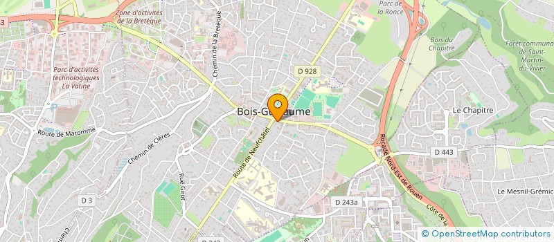 localisation de l'entreprise SCI 2AF. à BOIS-GUILLAUME