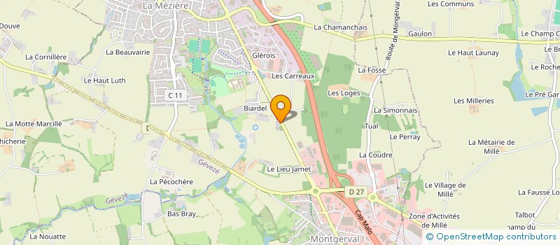 localisation de l'entreprise SCI 2AGR  LA MEZIERE