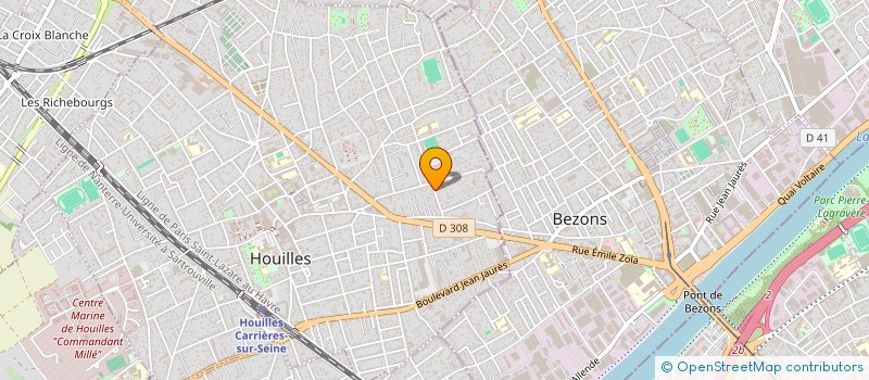 localisation de l'entreprise SCI 2AILES  HOUILLES