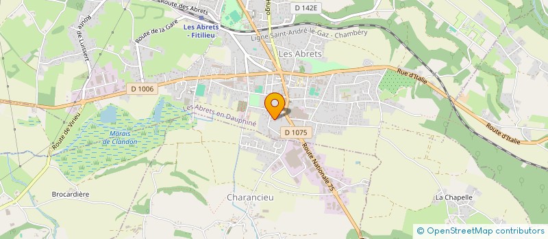 localisation de l'entreprise SCI 2AJ2P  LES ABRETS-EN-DAUPHINE