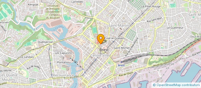 localisation de l'entreprise SCI 2AM  BREST