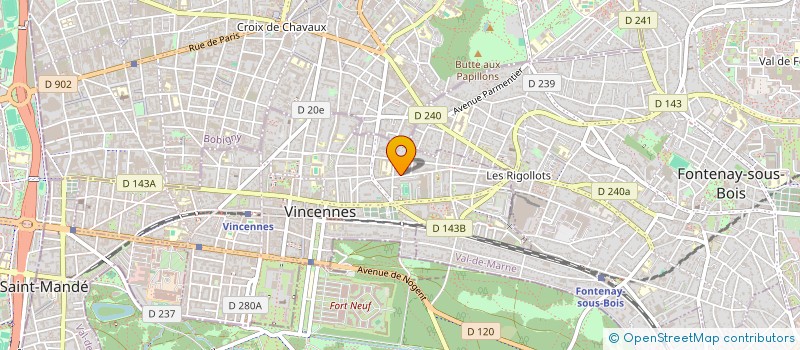 localisation de l'entreprise SCI 2AM à VINCENNES