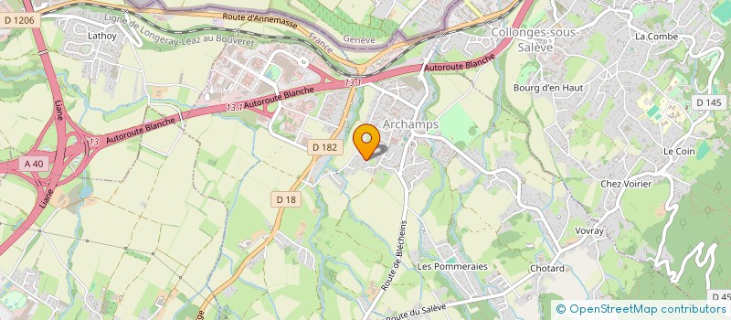 localisation de l'entreprise SCI 2AM-CEFLISA  ARCHAMPS