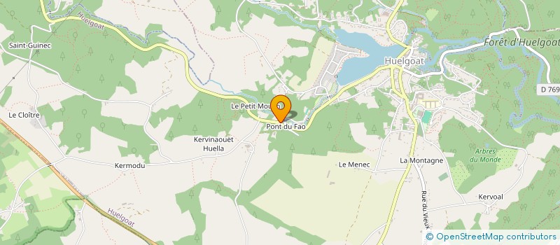 localisation de l'entreprise SCI 2AMLINVEST  HUELGOAT