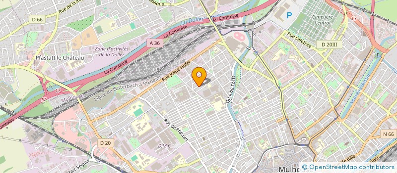 localisation de l'entreprise SCI 2AO  MULHOUSE