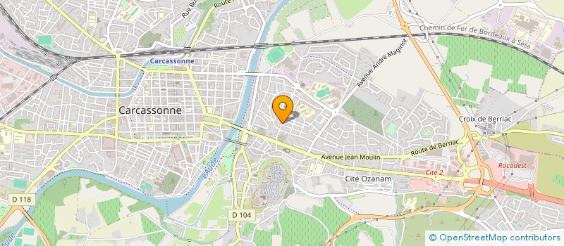 localisation de l'entreprise SCI 2AS à CARCASSONNE