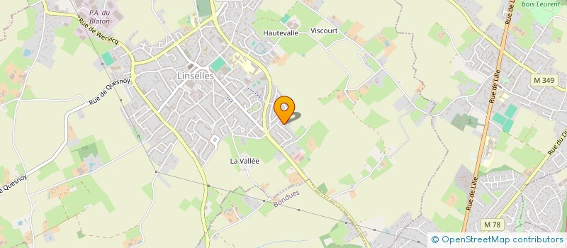 localisation de l'entreprise SCI 2AS  LINSELLES