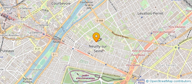 localisation de l'entreprise SCI 2B à NEUILLY-SUR-SEINE