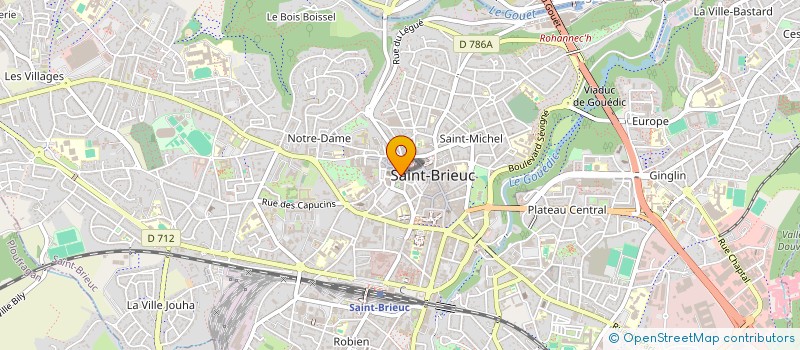 localisation de l'entreprise SCI 2B à SAINT-BRIEUC