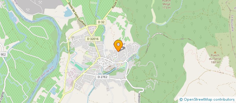 localisation de l'entreprise SCI 2B  ANIANE