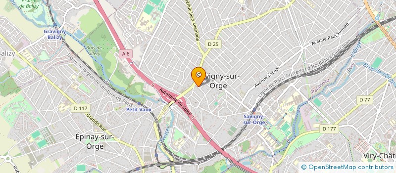 localisation de l'entreprise SCI 2B à SAVIGNY-SUR-ORGE