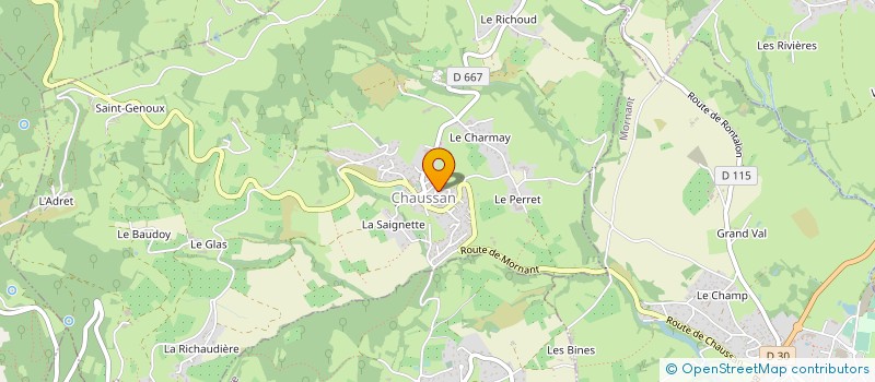 localisation de l'entreprise SCI 2B  CHAUSSAN