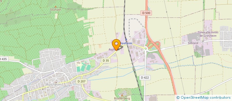 localisation de l'entreprise SCI 2B  ROSHEIM