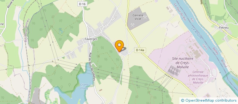 localisation de l'entreprise SCI 2B  CREYS-MEPIEU