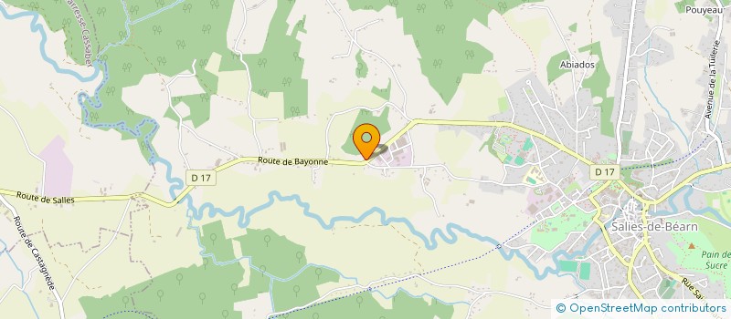 localisation de l'entreprise SCI 2B  SALIES-DE-BEARN