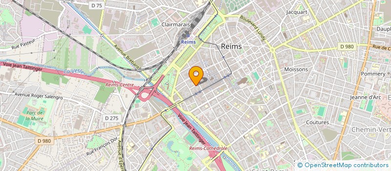 localisation de l'entreprise SCI 2B  REIMS