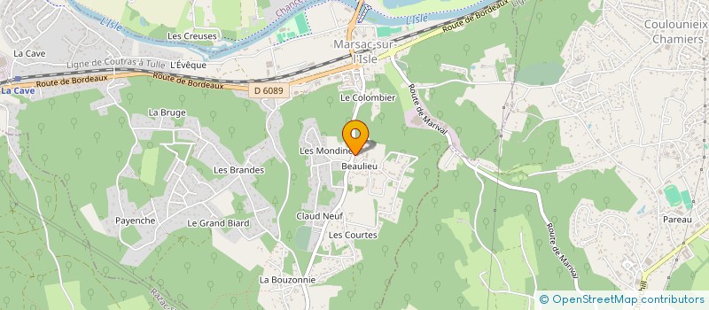 localisation de l'entreprise SCI 2B IMMO  MARSAC-SUR-L'ISLE