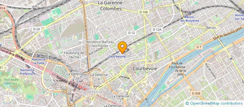 localisation de l'entreprise SCI 2B R ROUGET DE L'ISLE à COURBEVOIE