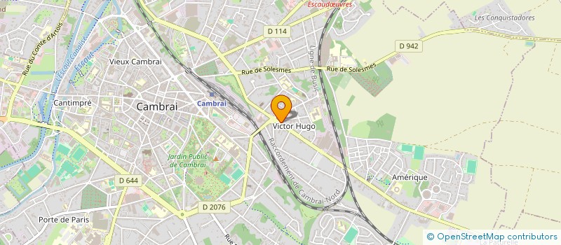 localisation de l'entreprise SCI 2B VICTOR HUGO à CAMBRAI