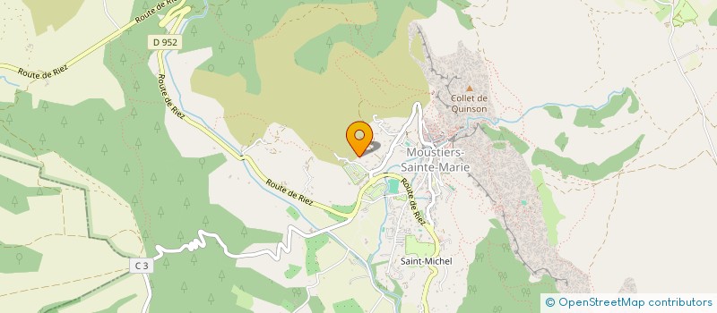 localisation de l'entreprise SCI 2B2C  MOUSTIERS-SAINTE-MARIE