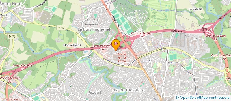 localisation de l'entreprise SCI 2B2C à ORVAULT